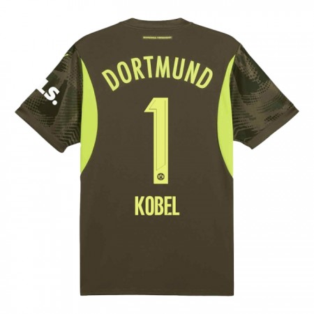 Koszulka Borussia Dortmund Kobel 1 Bramkarska Wyjazdowe 2024-25 Koszulki Piłkarskie Krótki Rękaw